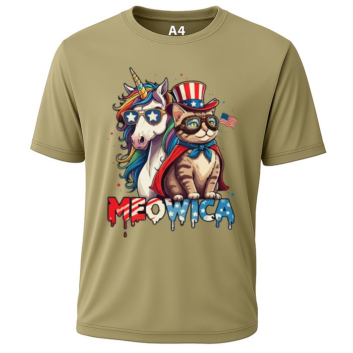 Meowica Cat And Unicorn Performance Shirt