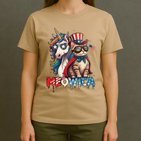 Meowica Cat And Unicorn T-Shirt