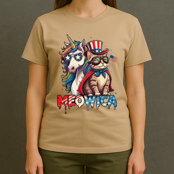 Meowica Cat And Unicorn T-Shirt