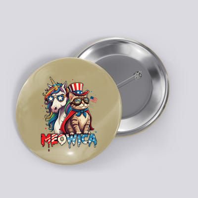 Meowica Cat And Unicorn Button