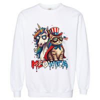 Meowica Cat And Unicorn Garment-Dyed Sweatshirt