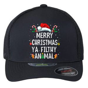 Merry Christmas Animal Filthy Ya Xmas Family Pajama Matching Flexfit Unipanel Trucker Cap