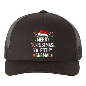 Merry Christmas Animal Filthy Ya Xmas Family Pajama Matching Yupoong Adult 5-Panel Trucker Hat