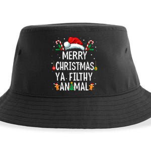 Merry Christmas Animal Filthy Ya Xmas Family Pajama Matching Sustainable Bucket Hat