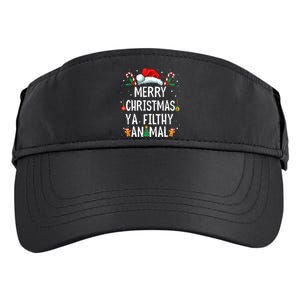 Merry Christmas Animal Filthy Ya Xmas Family Pajama Matching Adult Drive Performance Visor