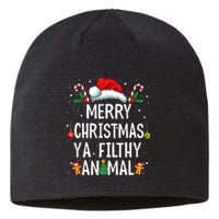 Merry Christmas Animal Filthy Ya Xmas Family Pajama Matching Sustainable Beanie