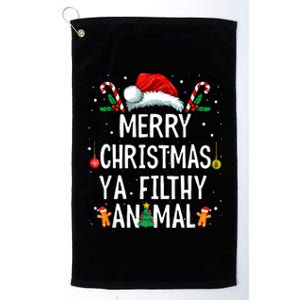 Merry Christmas Animal Filthy Ya Xmas Family Pajama Matching Platinum Collection Golf Towel