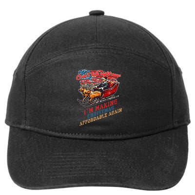 Making Christmas Affordable Again Retro Election Result 2024 7-Panel Snapback Hat