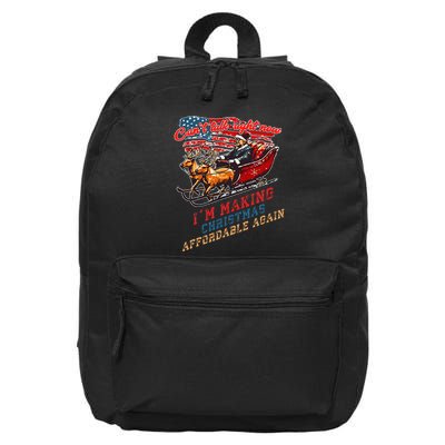 Making Christmas Affordable Again Retro Election Result 2024 16 in Basic Backpack
