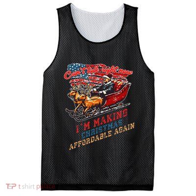 Making Christmas Affordable Again Retro Election Result 2024 Mesh Reversible Basketball Jersey Tank
