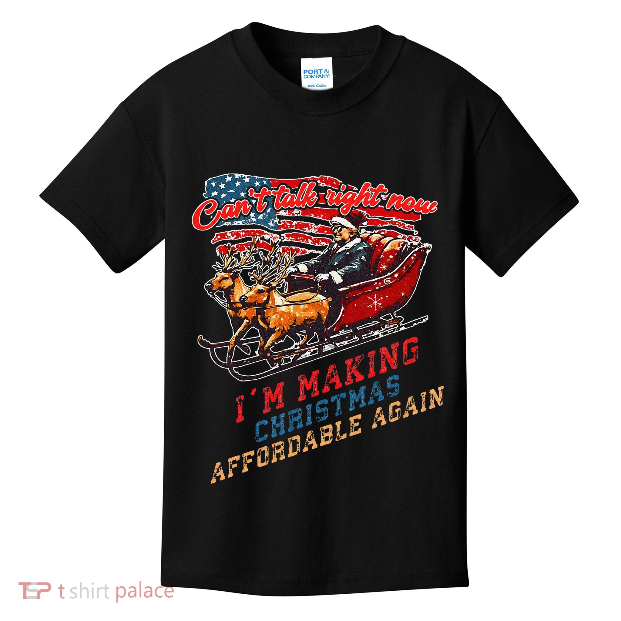 Making Christmas Affordable Again Retro Election Result 2024 Kids T-Shirt