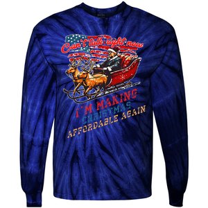 Making Christmas Affordable Again Retro Election Result 2024 Tie-Dye Long Sleeve Shirt