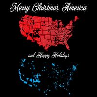 Merry Christmas America Funny 2024 Election Map Holiday Zip Tote Bag