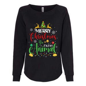 Merry Christmas Animal Filthy Ya Xmas Family Pajama Womens California Wash Sweatshirt