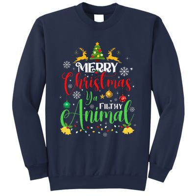 Merry Christmas Animal Filthy Ya Xmas Family Pajama Sweatshirt