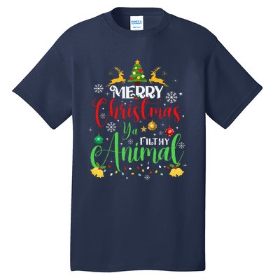 Merry Christmas Animal Filthy Ya Xmas Family Pajama Tall T-Shirt