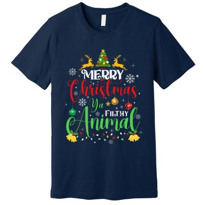 Merry Christmas Animal Filthy Ya Xmas Family Pajama Premium T-Shirt