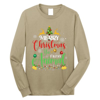 Merry Christmas Animal Filthy Ya Xmas Family Pajama Long Sleeve Shirt