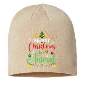 Merry Christmas Animal Filthy Ya Xmas Family Pajama Sustainable Beanie