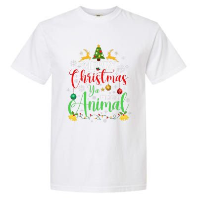 Merry Christmas Animal Filthy Ya Xmas Family Pajama Garment-Dyed Heavyweight T-Shirt