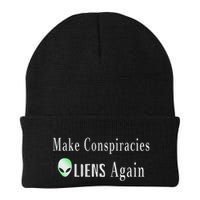 Make Conspiracies Aliens Again Funny Ufo Enthusiast Design Knit Cap Winter Beanie
