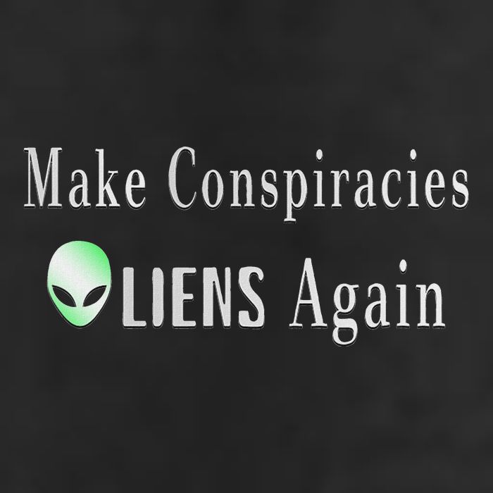 Make Conspiracies Aliens Again Funny Ufo Enthusiast Design Knit Cap Winter Beanie