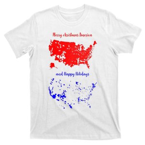 Merry Christmas America And Happy Holidays New President T-Shirt