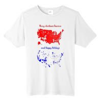 Merry Christmas America And Happy Holidays New President Tall Fusion ChromaSoft Performance T-Shirt