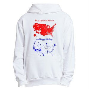 Merry Christmas America And Happy Holidays New President Urban Pullover Hoodie