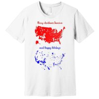 Merry Christmas America And Happy Holidays New President Premium T-Shirt