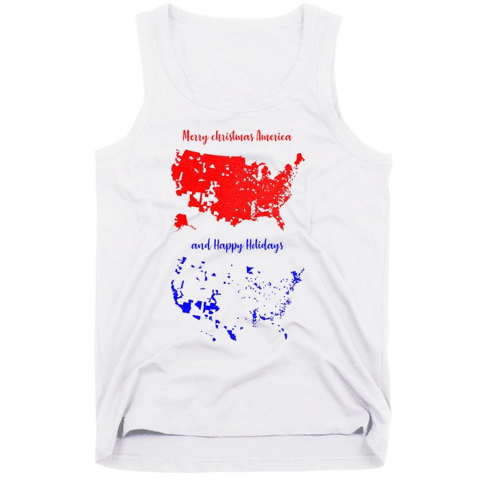 Merry Christmas America And Happy Holidays New President Tank Top