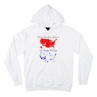 Merry Christmas America And Happy Holidays 2024 Usa Funny Hoodie