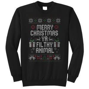 Merry Christmas Animal Filthy Ya Xmas Pajama Tall Sweatshirt