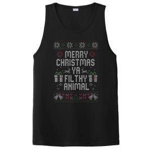 Merry Christmas Animal Filthy Ya Xmas Pajama PosiCharge Competitor Tank