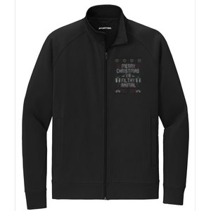 Merry Christmas Animal Filthy Ya Xmas Pajama Stretch Full-Zip Cadet Jacket