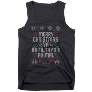 Merry Christmas Animal Filthy Ya Xmas Pajama Tank Top