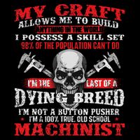 My Craft Allows Me To Build Cnc Machine Operator Machinist 7-Panel Snapback Hat