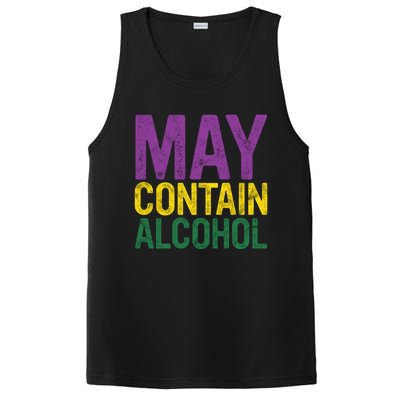 May Contain Alcohol Gift Joke Mardi Gras Masquerade Parade Funny Gift PosiCharge Competitor Tank