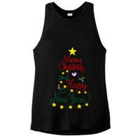 Merry Christmas And Happy New Year Ladies PosiCharge Tri-Blend Wicking Tank