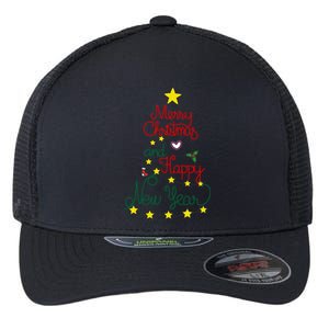 Merry Christmas And Happy New Year Flexfit Unipanel Trucker Cap