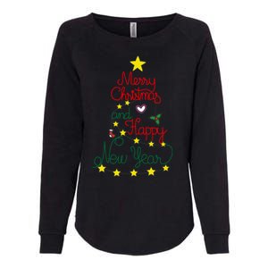 Merry Christmas And Happy New Year Womens California Wash Sweatshirt