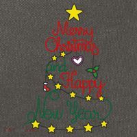 Merry Christmas And Happy New Year Cotton Canvas Backpack