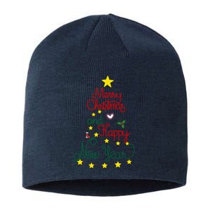 Merry Christmas And Happy New Year Sustainable Beanie