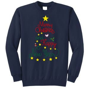 Merry Christmas And Happy New Year Tall Sweatshirt