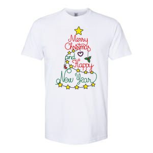 Merry Christmas And Happy New Year Softstyle CVC T-Shirt