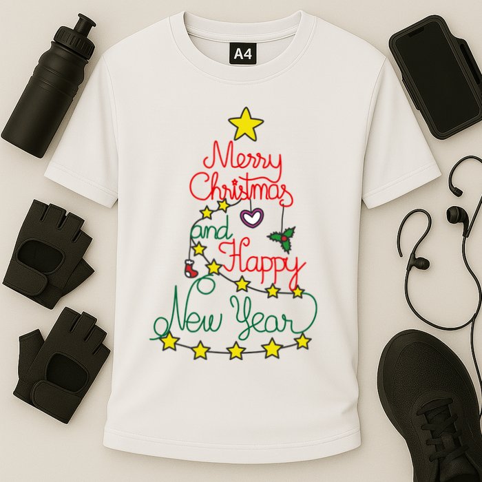 Merry Christmas And Happy New Year Performance Shirt