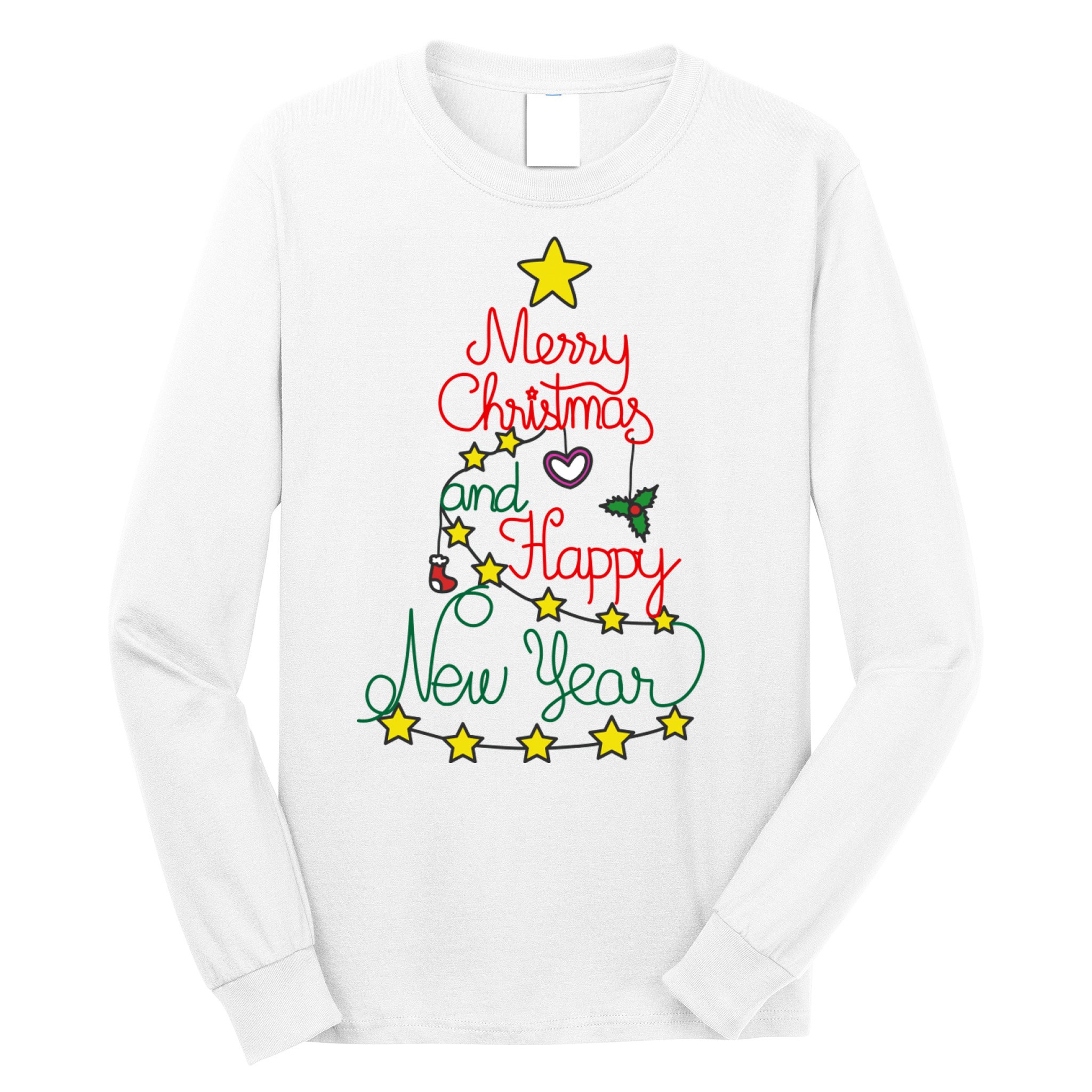Merry Christmas And Happy New Year Long Sleeve Shirt