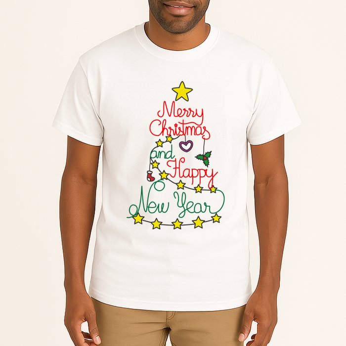 Merry Christmas And Happy New Year Tall T-Shirt