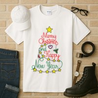 Merry Christmas And Happy New Year Tall T-Shirt