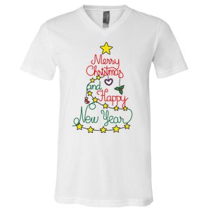 Merry Christmas And Happy New Year V-Neck T-Shirt